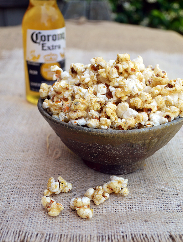 Honey-spiced dukkah popcorn. One Equals Two.