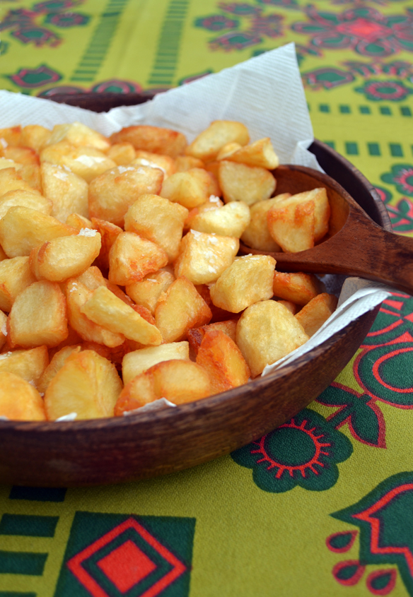Best crispy fried potatoes! One Equals Two.