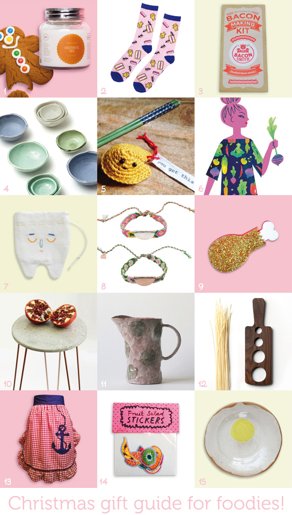 2015 Christmas Gift Guide for foodies. Via One Equals Two.